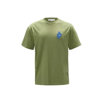 JW Anderson Anchor Logo embroidered Organic Cotton T shirt