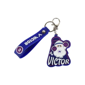 VICTOR Badminton Souvenirs Medium Purple Unisex Keychain
