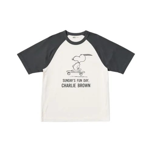 UNIQLO x PEANUTS Collaboration T Shirt Men's Dark Gray