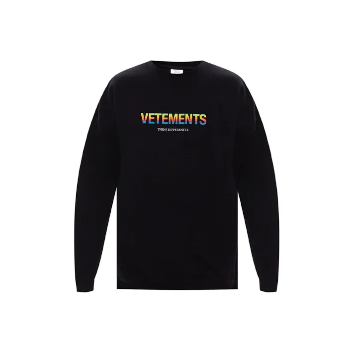 Vetements Think Differently Logo Sweatshirt-0