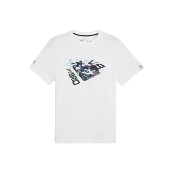 PUMA BMW M Motorsport SS24 Car Graphic Tee T-Shirt Men's White
