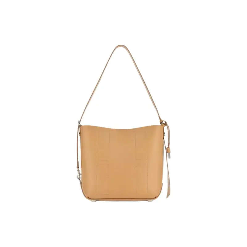 HOGAN Leather HOBO Bag Shoulder Bag Small Size Women's Beige-0