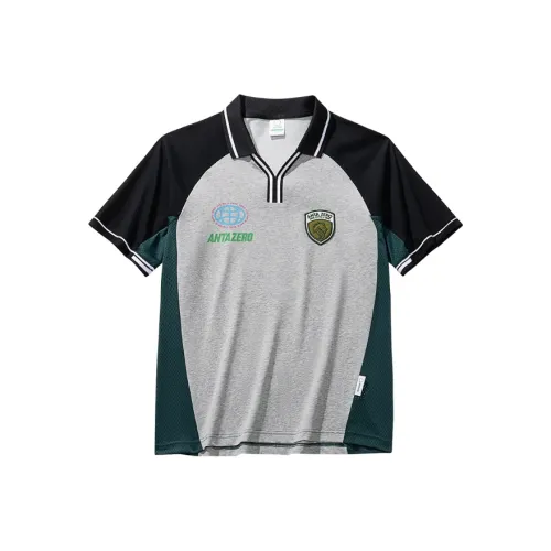 Anta Outdoor Collection T Shirt Men's Gray Heather Gray/Basic Black/Jasper Green