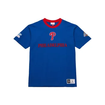 Mitchell & Ness x MLB Philadelphia Phillies T Shirt Men's Royal Blue