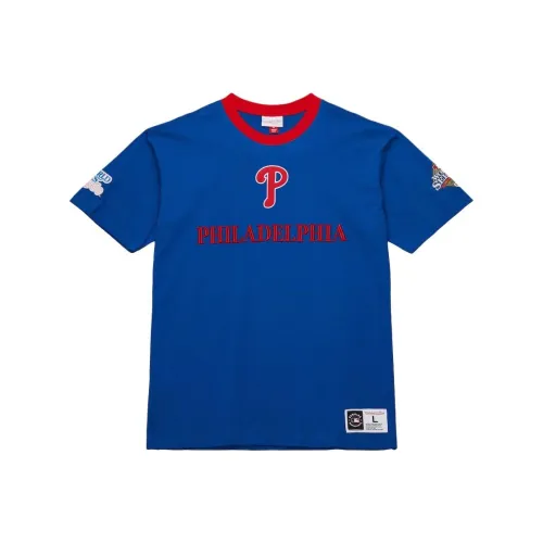 Mitchell & Ness x MLB Philadelphia Phillies T Shirt Men's Royal Blue