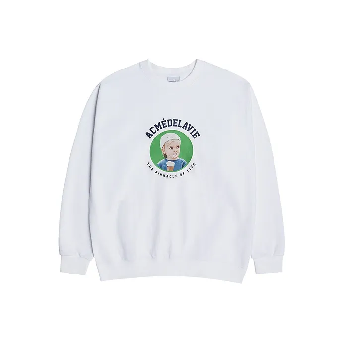 Acme De La Vie/ADLV Crew Neck Regular Sweatshirt Unisex White-0
