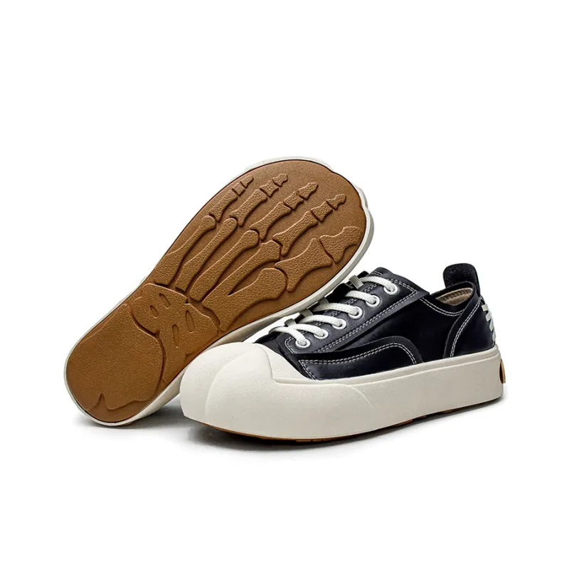 Rummaden Slip Resistant Cushioning Wear Resistant Lightweight Breathable Low Top Skateboard Shoes Unisex-5