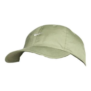 Nike Polyester Baseball Caps Unisex Oil Green/White