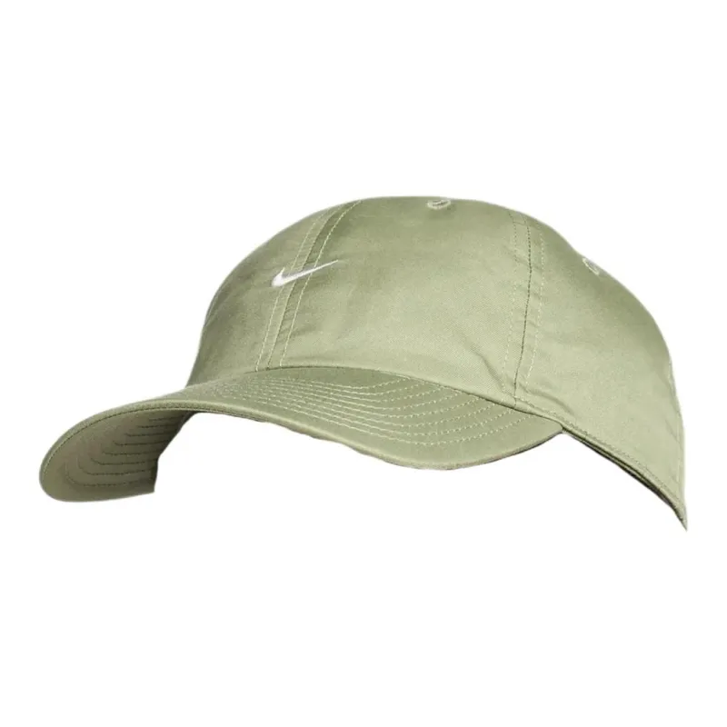 Nike Polyester Baseball Caps Unisex Oil Green/White-0