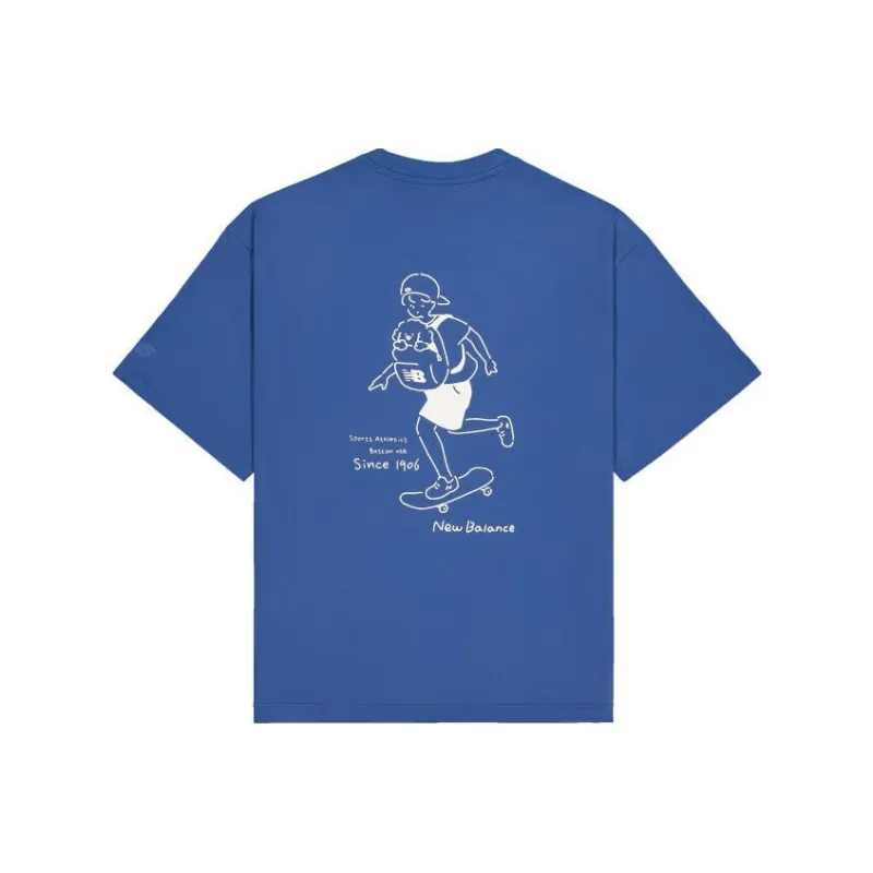 New Balance SS24 T Shirt Unisex Blue-0