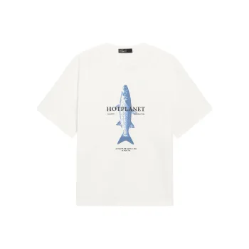 HOTPLANET T Shirt Unisex White Orange