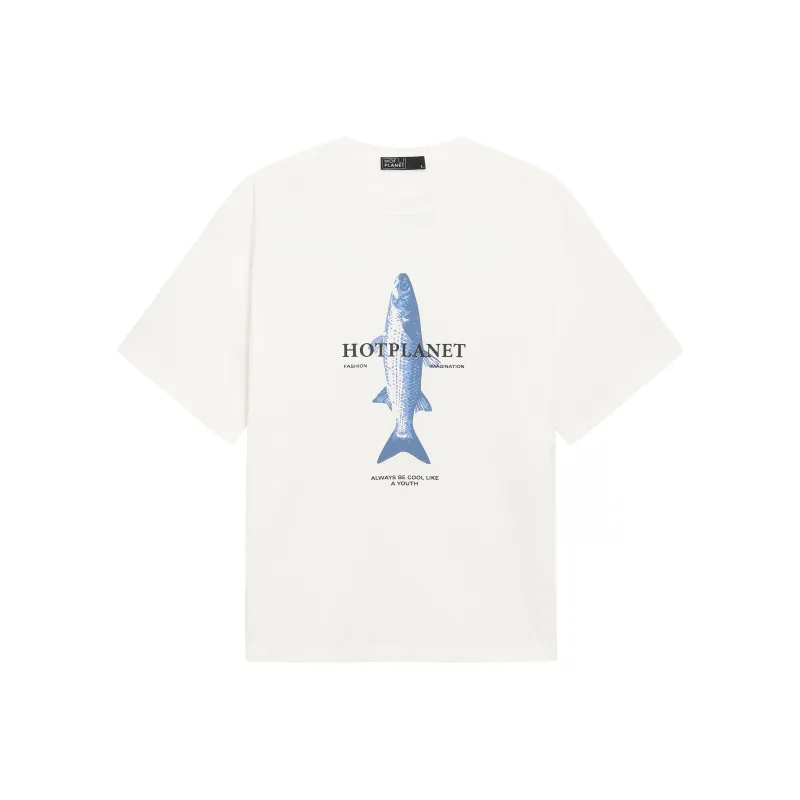 HOTPLANET T Shirt Unisex White Orange-0
