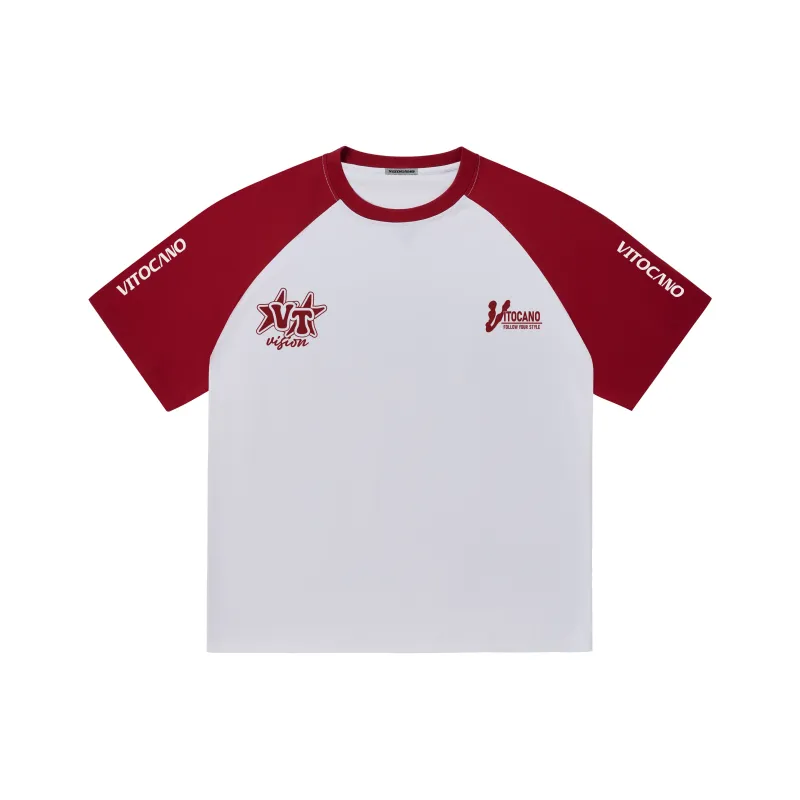Vitocano T-Shirt Unisex White & Navy Blue-3