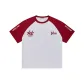 White & Burgundy