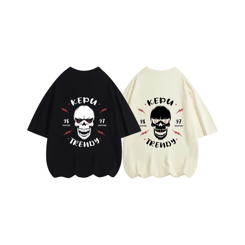 Kepu T Shirt Unisex 2 Pack 2 Pack White+White-13