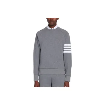 THOM BROWNE 4 Bar Raglan Sleeve Crewneck Sweatshirt