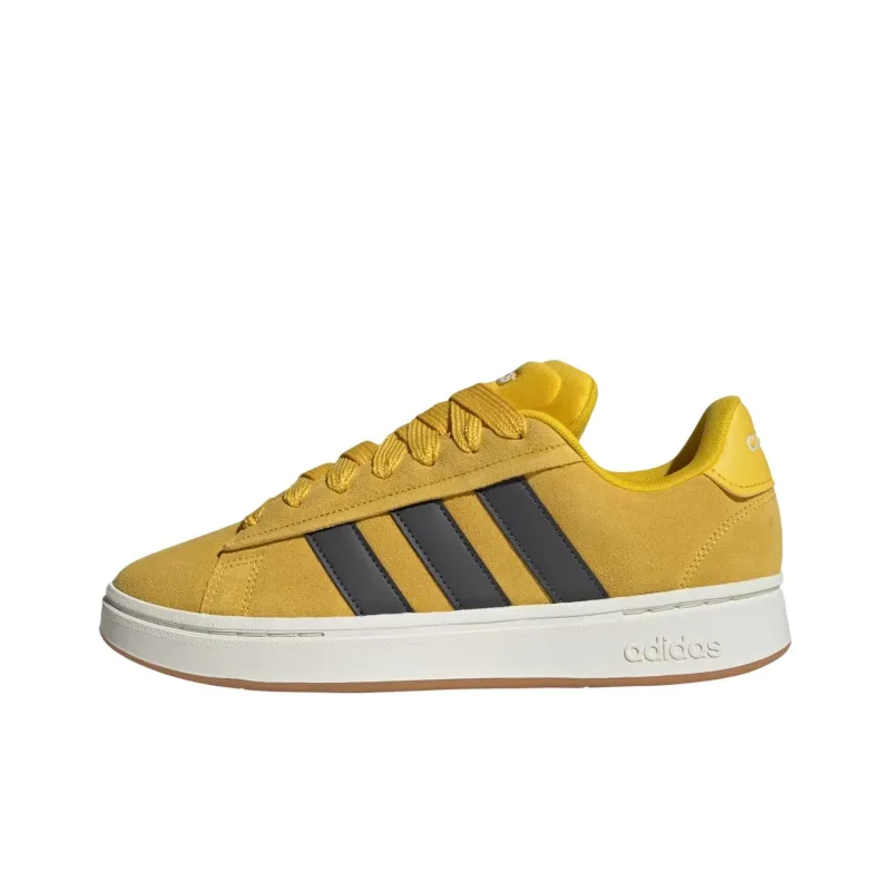 Adidas GRAND COURT ALPHA Anti Slip Wear Resistant Low Top Skateboard Shoes Men's Yellow-0