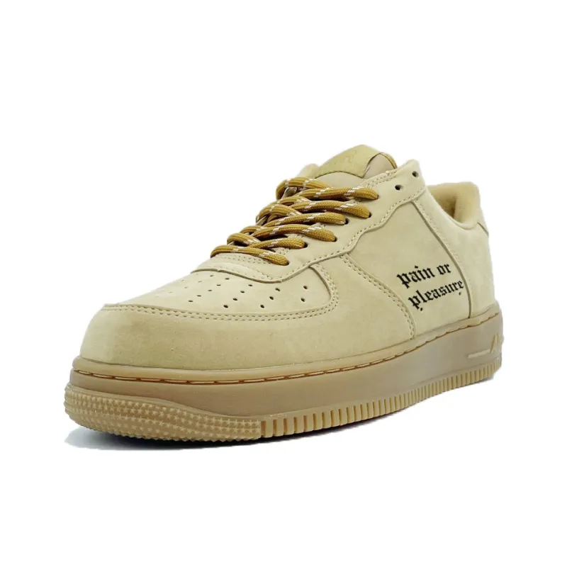 PAIN OR PLEASURE Skateboard Shoes Unisex Wheat-1