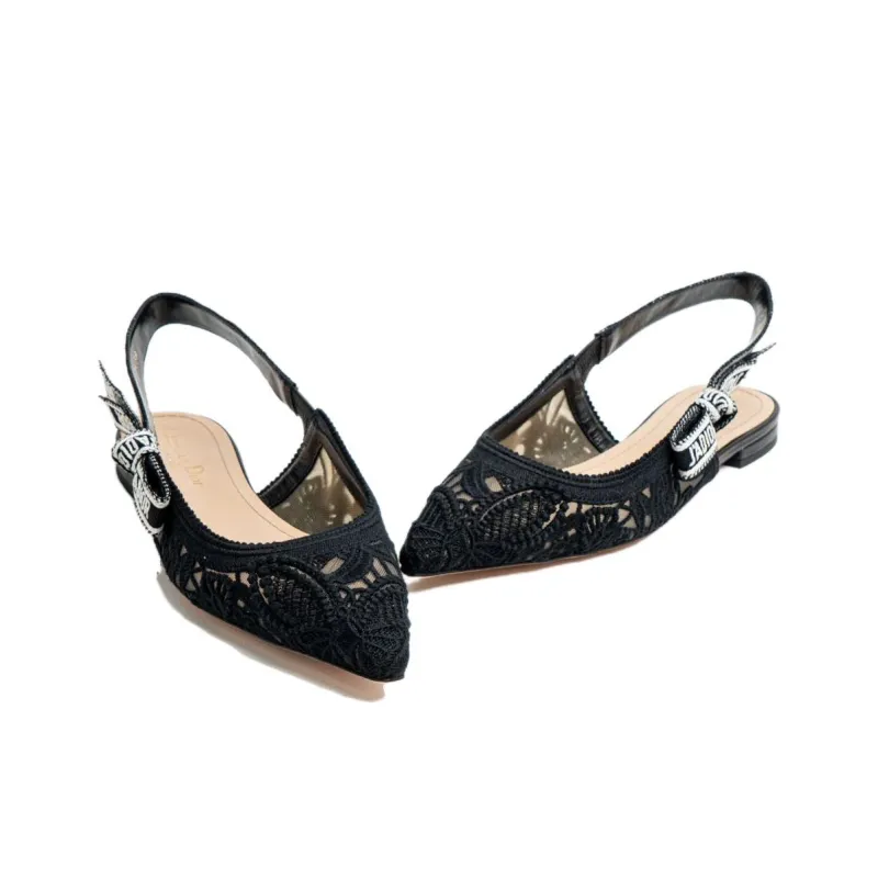 DIOR Casual Single Shoes Women's Black-3