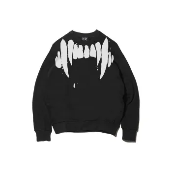 MIRACLE KILL Pullover Loose Fit Regular Sweatshirt Unisex Black