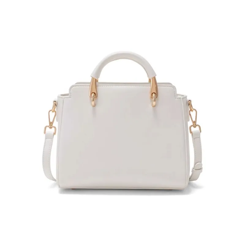 CLEVER& KETCH PU Handbag Women's White/Pink-3