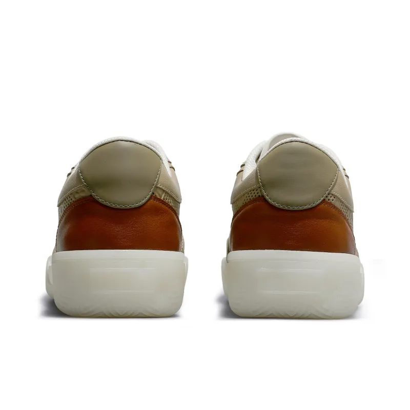 Desai Skateboard Shoes Men Low Top Gray, White Blue, Khaki-13