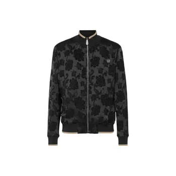 PHILIPP PLEIN Jacquard Flowers Bomber Jacket