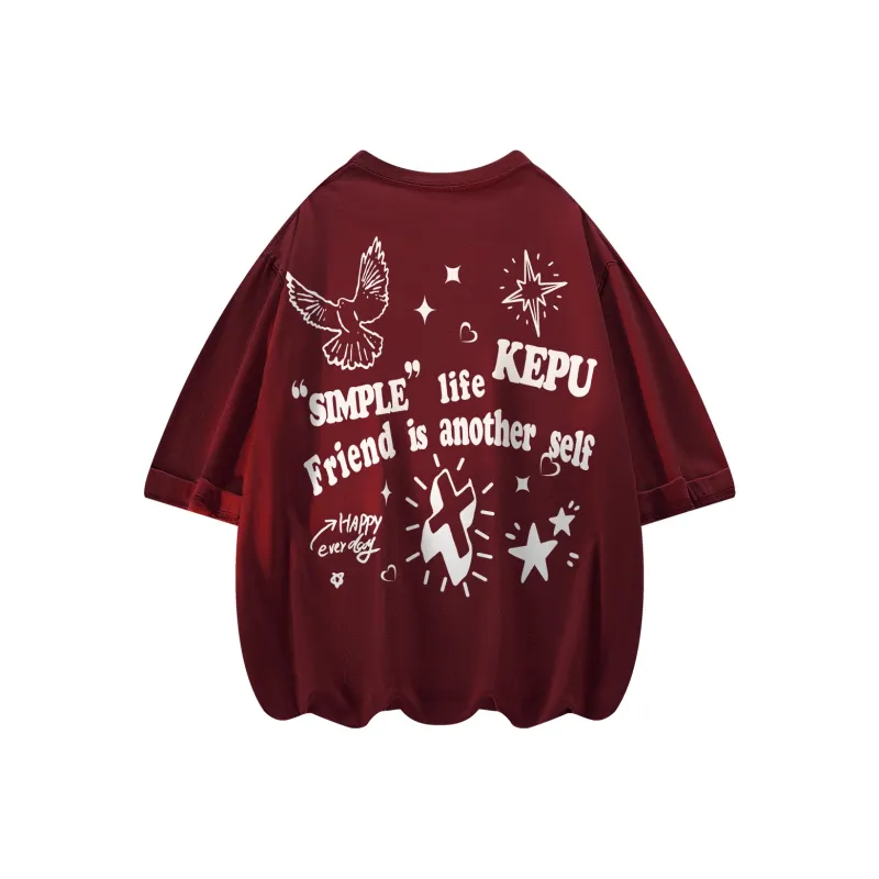Kepu Short Sleeved T Shirts Unisex-18