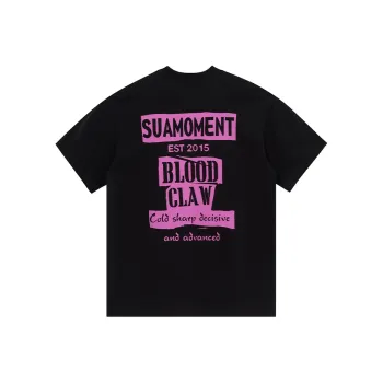 Suamoment Casual Loose Fit T Shirt With Half Sleeves Unisex