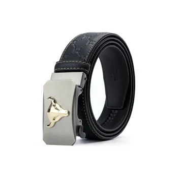 ALIEN BANG Cow Split Leather Belts Men's Width 3.5CM