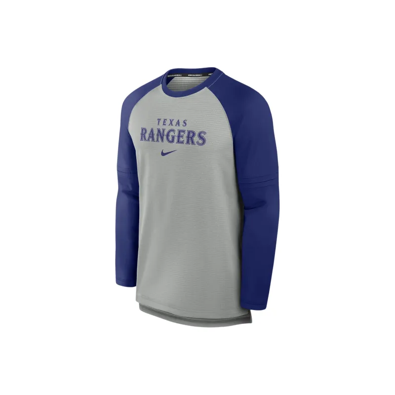 Nike Texas Rangers Authentic Collection Game Time Men's Nike Breathe Mlb Long-Sleeve T-Shirt-0