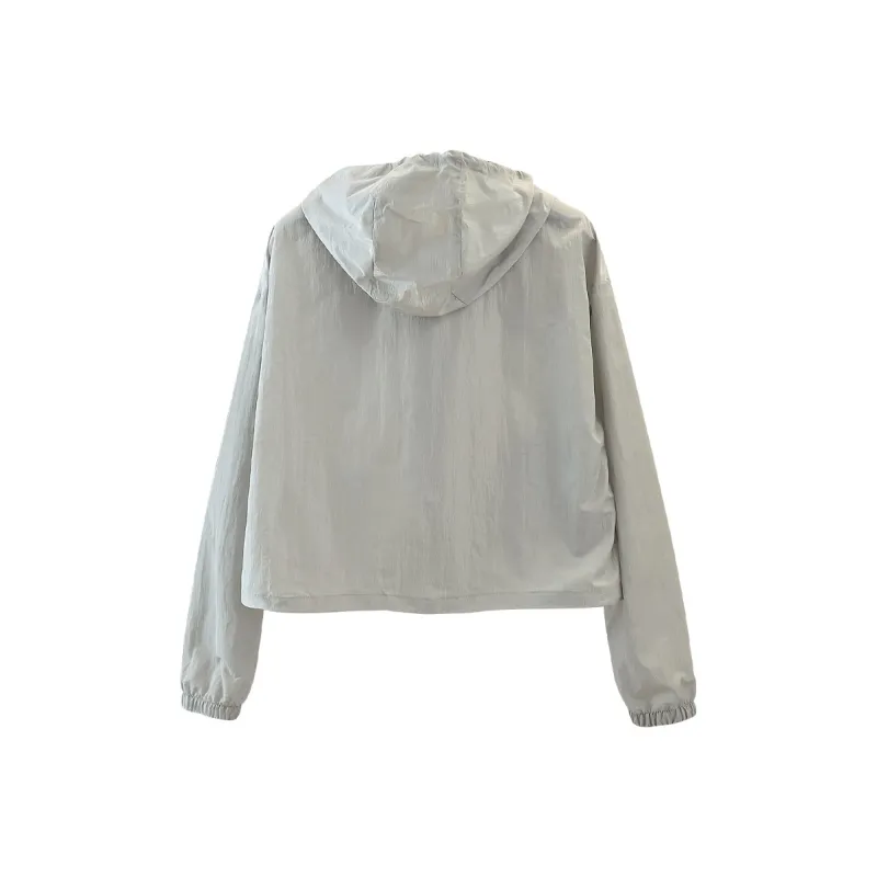TOUCH Cropped Coat Women's Light Gray-1