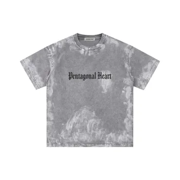 PENTAGONAL HEART T Shirt Unisex Gray