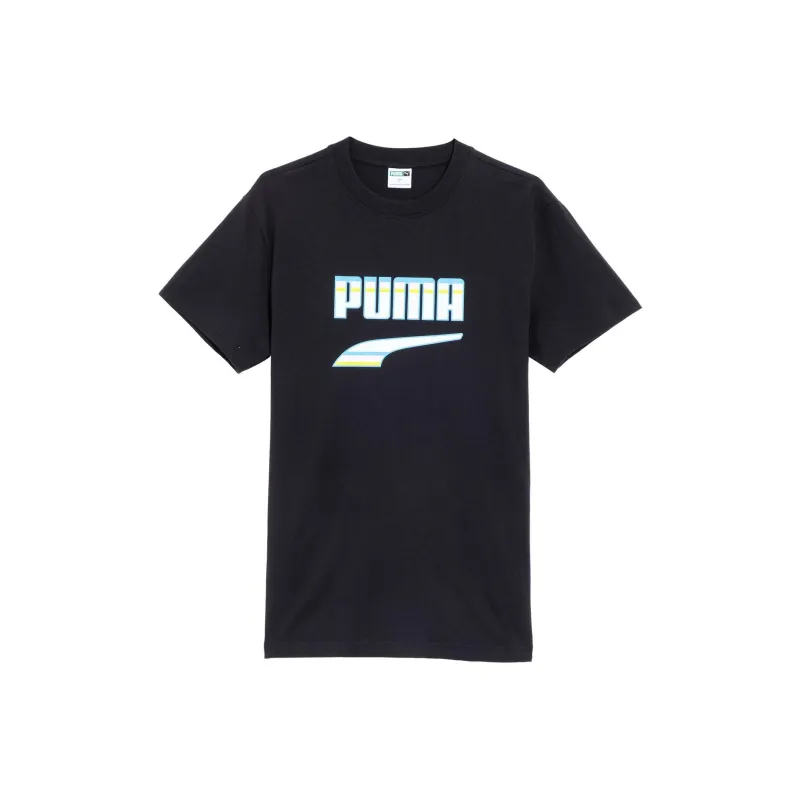 PUMA Downtown T Shirts Unisex Black-0