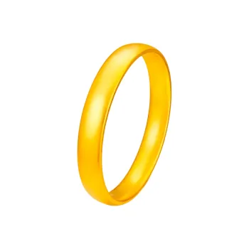 KZD Alloy Closed End Bangle Good Luck Women's