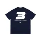 Navy Blue with White Print