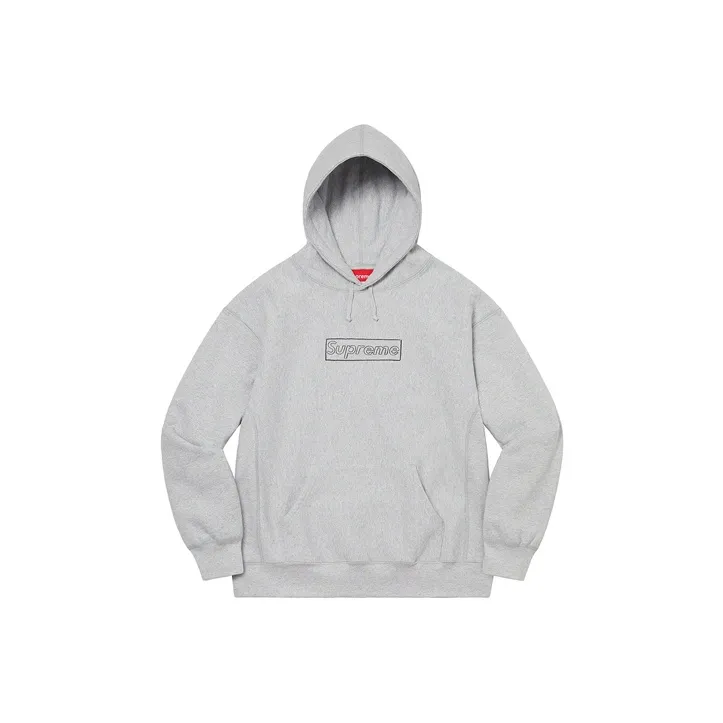 Supreme X Kaws Chalk Logo Hooded Sweatshirt-5