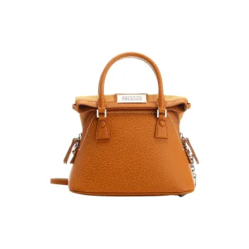 Maison Margiela 5AC Calfskin Shoulder Bag, Crossbody Bag, Handbag Micro Women's Orange