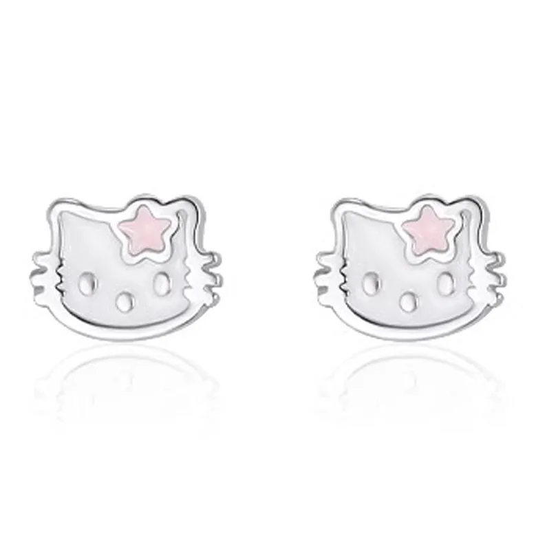 HANYUDIE Sterling Silver Stud Earrings Women's-1