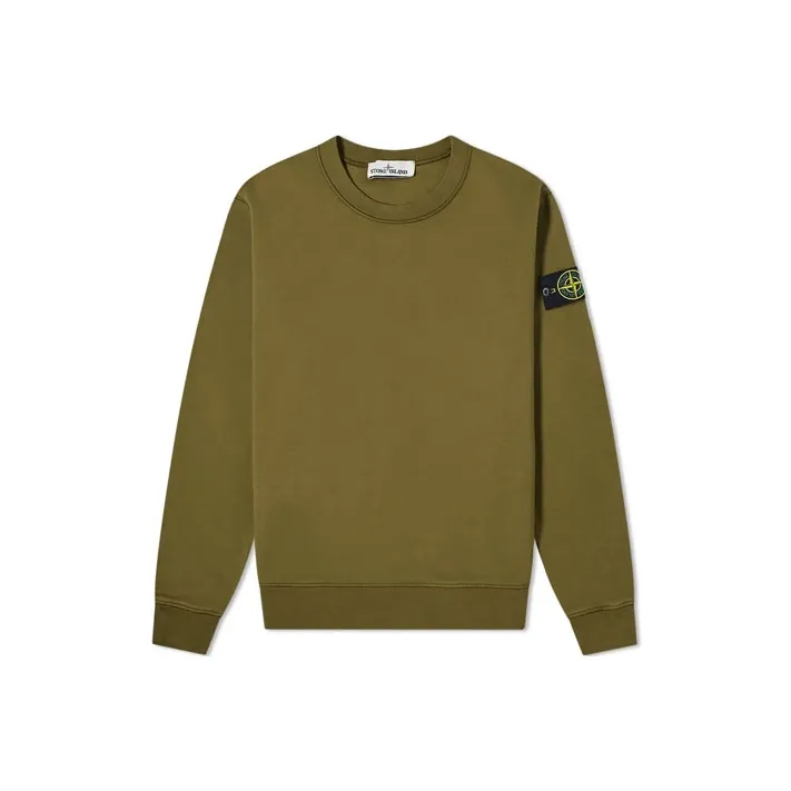 STONE ISLAND Sweatshirt Men's Olive Green-0