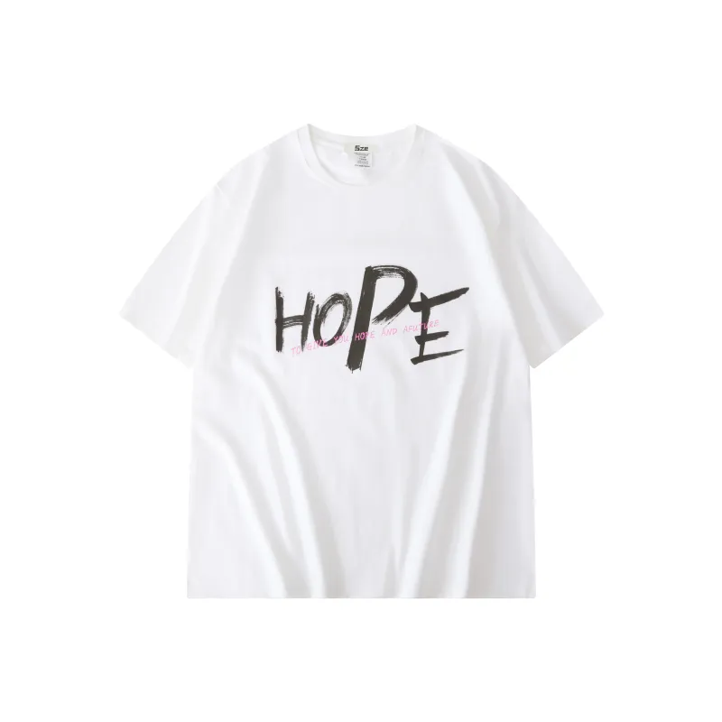 Sze Drop Shoulder Sleeve T Shirt Unisex White-0