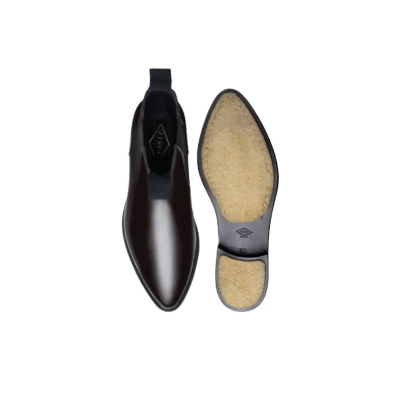 ADIEU PARIS Type 192 Short Chelsea Boots Men's Dark Brown-3
