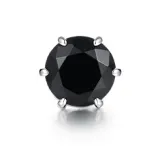 14K Gold+0.5 Carats Black Moissanite Stud Earring (Single)