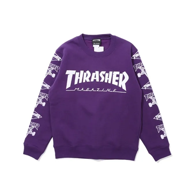 Thrasher Sweatshirts Unisex Purple-0