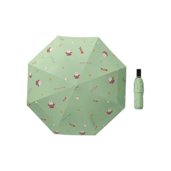 Womi Circus Cartoon Kids Sun Umbrella Folding Umbrella Sunny And Rainy Dual Use
