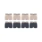 8 Pack (Dark Gray 4+Apricot 4)
