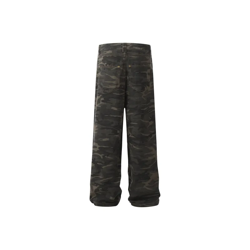 BEAR UNION Cargo Pants Unisex Camouflage-1