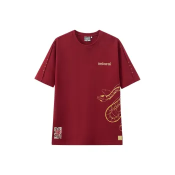 ONIARAI T Shirts Men Red