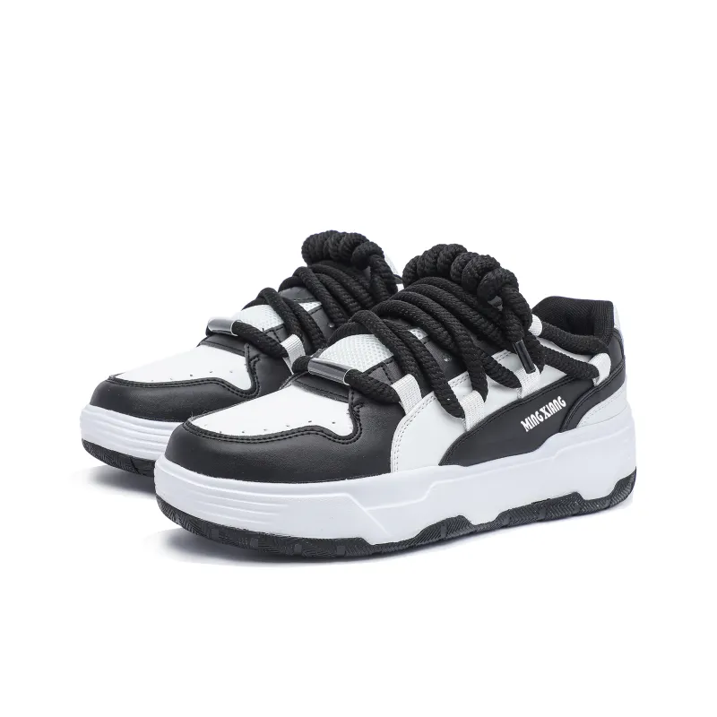 Singing Wear Resistant Height Increasing Slip Resistant Low Top Skateboard Shoes Unisex-12