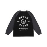 Icebreaker Milk Silk Black & Gray Long-Sleeved